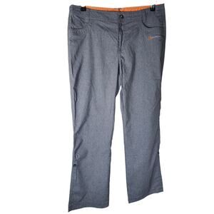 CLOUDVEIL Gray w/ Orange Accents Travel Active Hiking Lightweight Pants SZ L